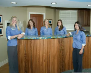 Dr. Robert Burns office reception desk