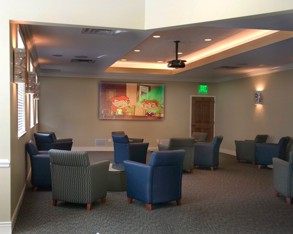 Waiting room of Dr. Robert L. Burns, DMD office